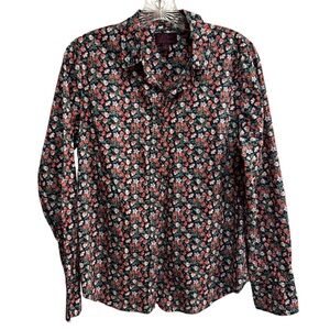 J. Crew for Liberty Slim Perfect Shirt Sarah floral Size 8 Cotton